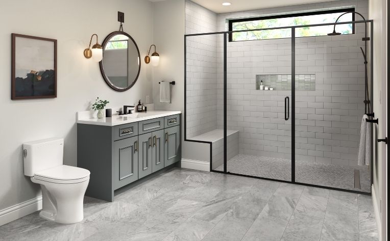 أرضيات ساخنة في الحمام